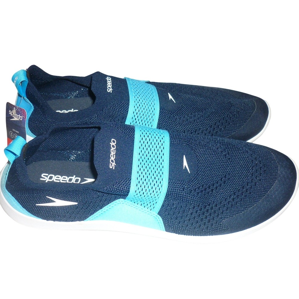 Speedo Mens Surfwalker Aqua Sock Water Shoes Navy Blue Size Large 11-12 NEW